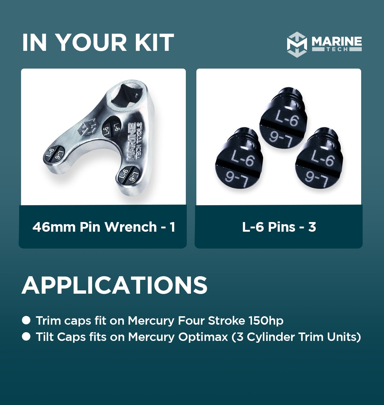 Marine Tech Tools 46mm Outboard Trim Tilt Pin Wrench